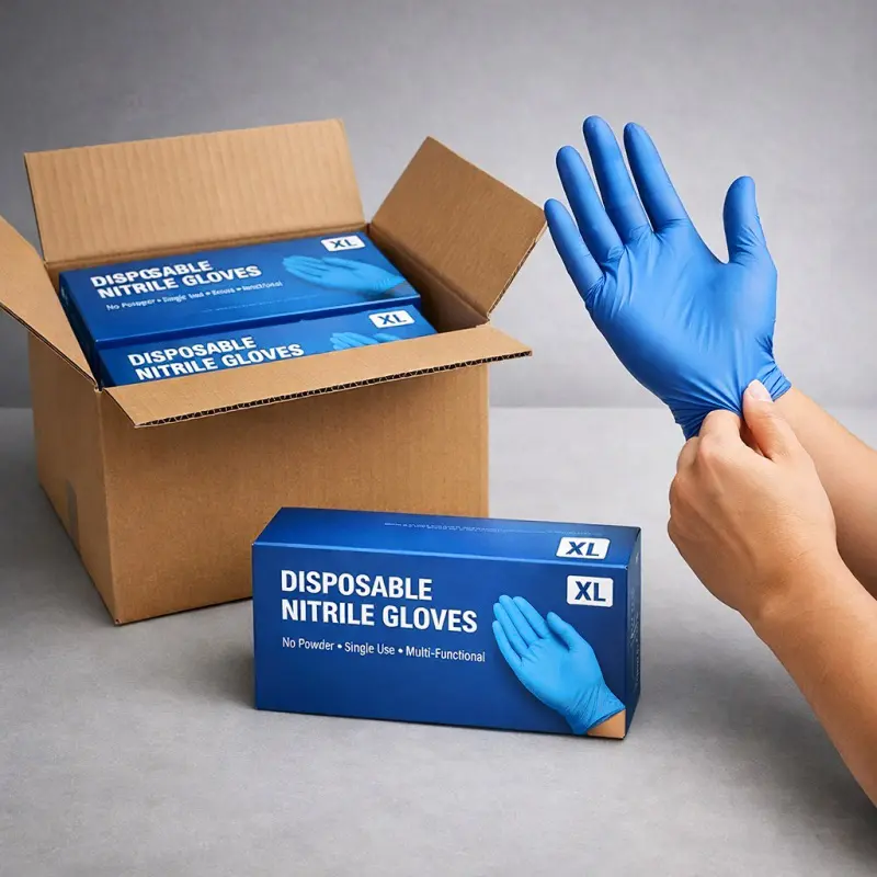 1000 Pieces of Blue Nitrile Disposable Gloves, 4.6 Mil with Excellent Tactility, Powder-Free Non-Latex Texture, Suitable for Tattooing, Hairdressing, Pet Care, Dishwashing, Arts and Crafts, Household Cleaning, etc., Practical Daily Items, Navy, Royal