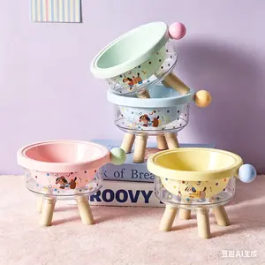 Pet elevated food bowl, anti-spill, anti-slip, stainless steel, anti-black mouth cat bowl, neck protection elevated single bowl, dog food bowl