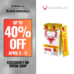 Bucked Up Hydration Electrolyte Drink Stick Packs for Athletes & Everyday Performers - Rapid Rehydration, Muscle Support, Focus & Energy