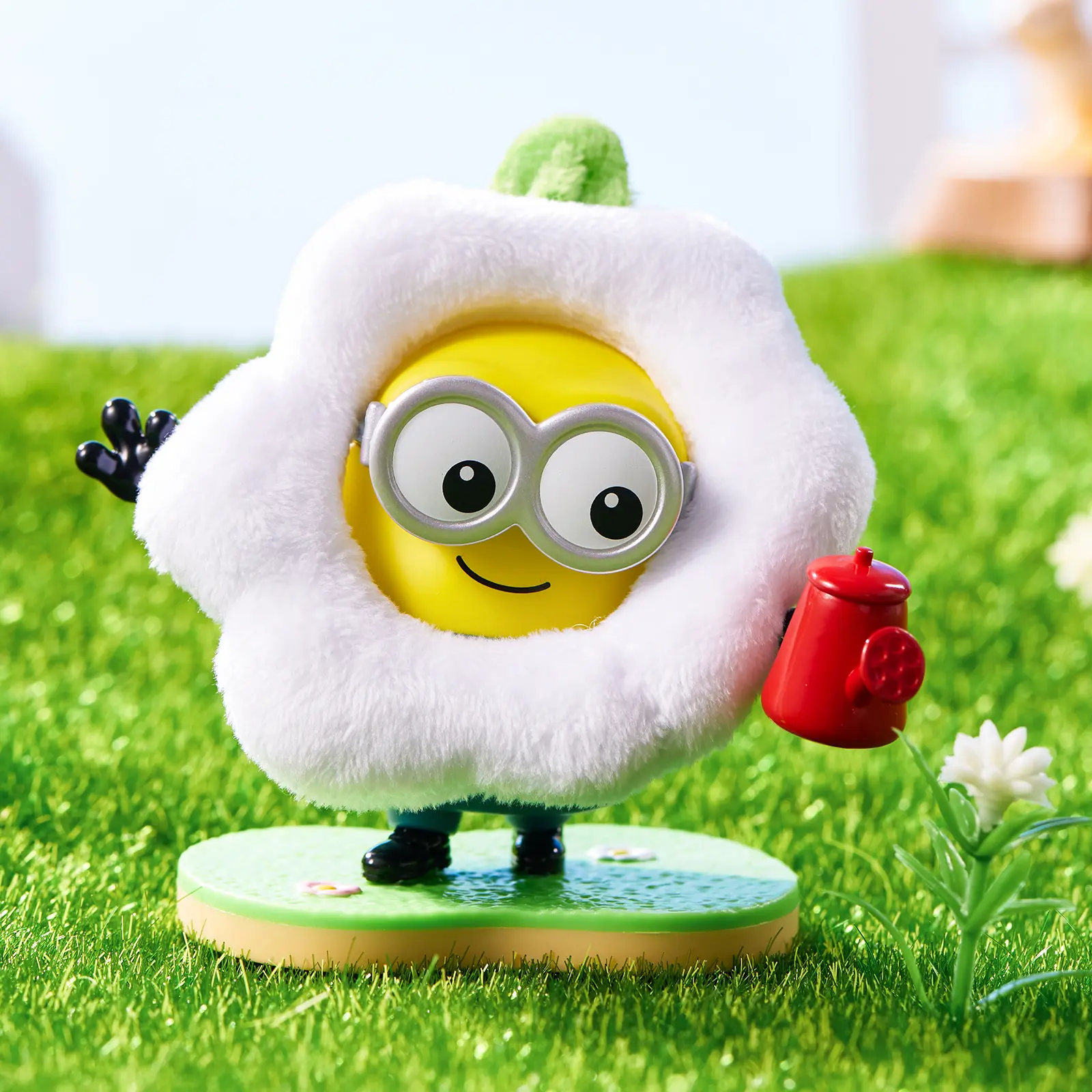 MINISO Minions Series Flower Park Surprise Blind Box Figurine - Authentic Officially Licensed Minifigure, Well-Designed Compact Collectible for Birthday Gifting, Display Shelves or Car Interiors