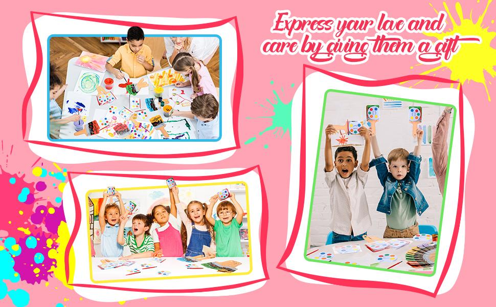 18/36 Pcs Mini Watercolor Paint Sets Valentines Day Gifts Bulk for Kids Valentines Cards Include watercolor Paint and Canvas Panel with Wooden Easel Brush Kit for School Classroom teacher students Holiday Gifts 18/36 Pcs Mini Watercolor Paint Sets Valentines Day Gifts Bulk for Kids Valentines Cards Include watercolor Paint and Canvas Panel with Wooden Easel Brush Kit for School Classroom teacher students Holiday Gifts