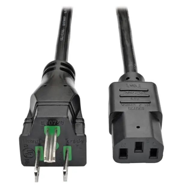 Tripp Lite TRL-P006-006HG10 Hospital-Grade Computer Power Cord, 6 ft, 125v/10a, 18 AWG, NEMA 5-15P to IEC-320-C13, for Computer Peripherals, Flexible Jacket, Molded Ends, Secure Power Connection
