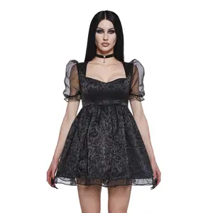 Dark Bidding Babydoll Dress