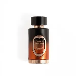 Sapil Ombre Flame Aura Eau de Parfum - Long Lasting Unisex Spicy Woody Perfume with Cardamom Oud & Amber Notes Warm Smoky Signature Fragrance 3.4 oz 100ml