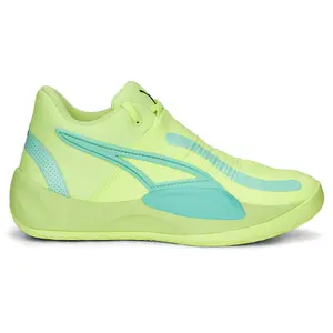 PUMA Mens Rise Nitro Basketball Sneakers Shoes - Green
