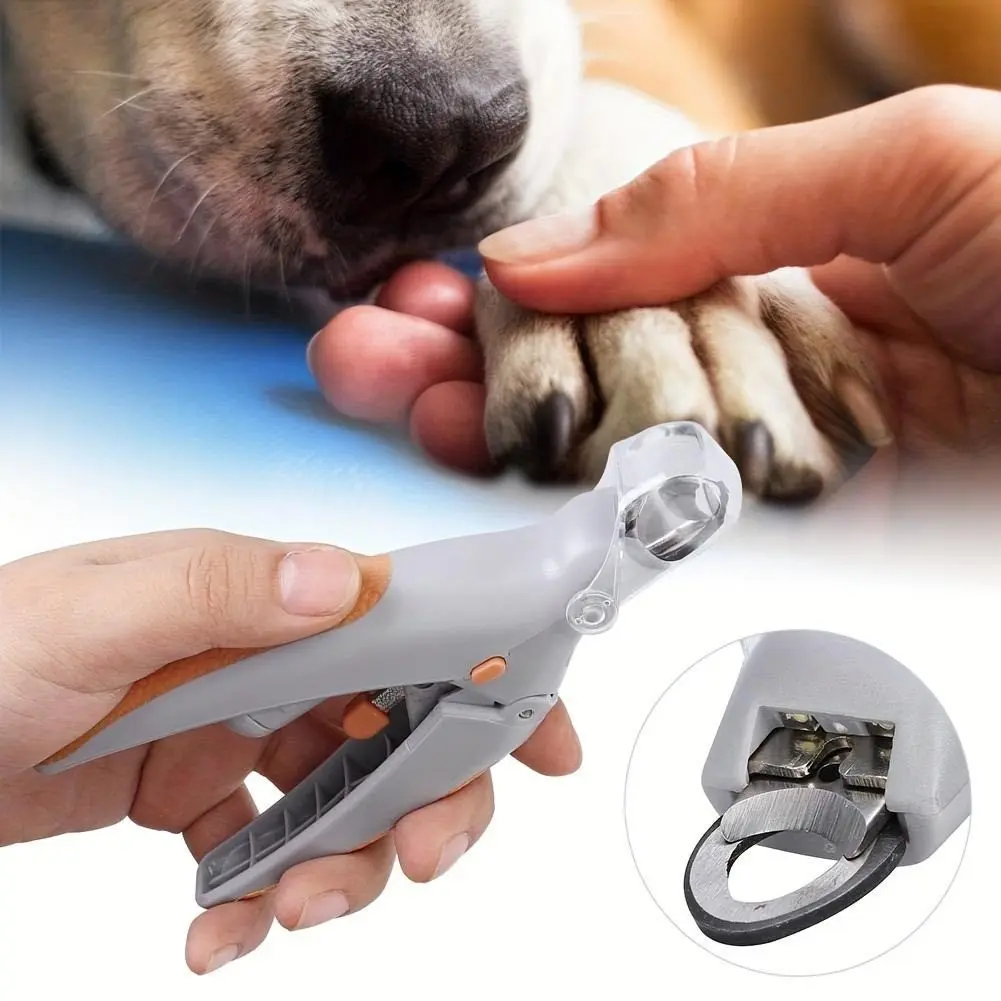 2 IN 1 Pet Nail Clipper, with LED Light for Pet with the light Nails,Precise Cat & Dog Nail Trimmer For Safe
