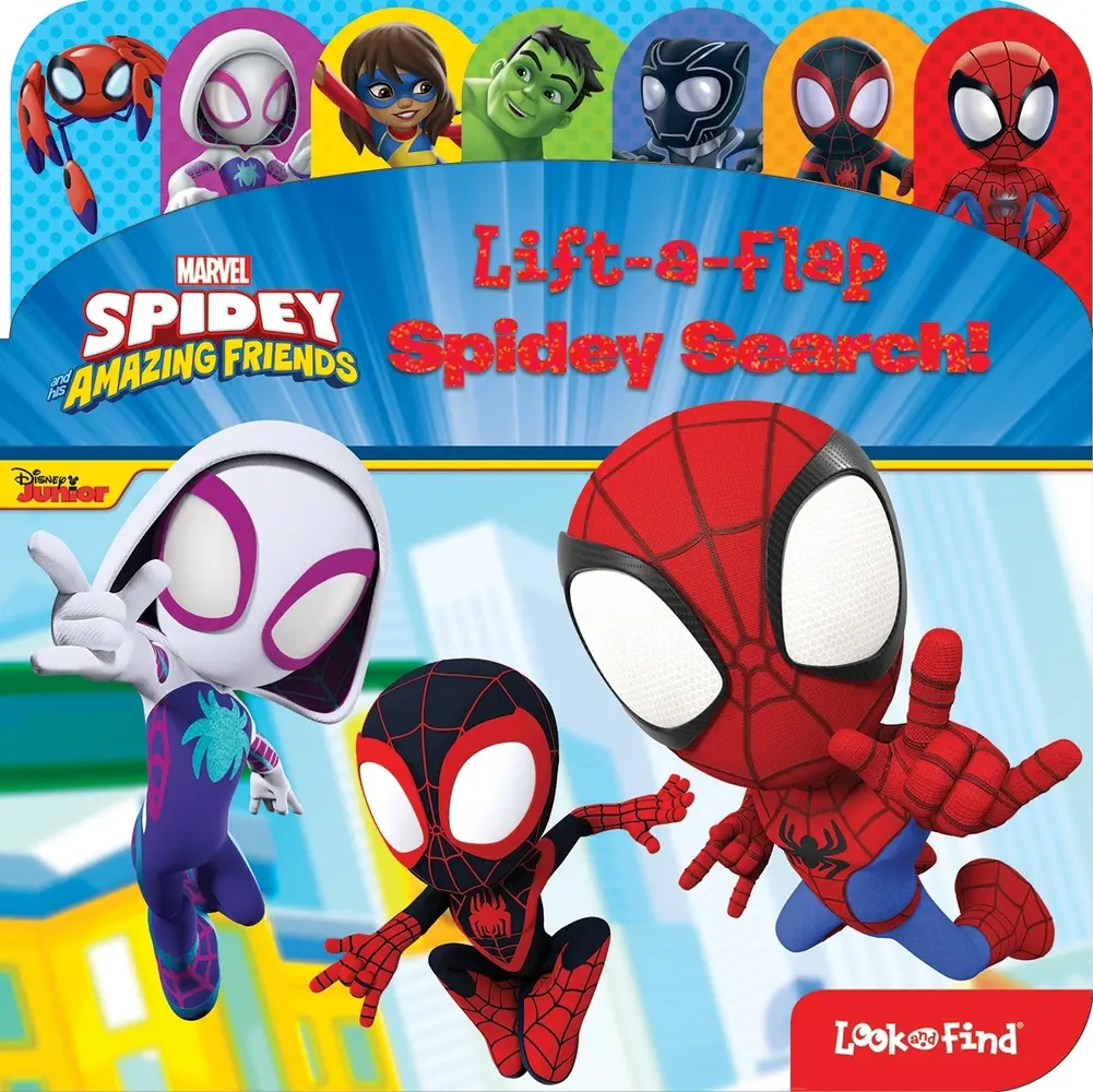 USED Book - Spidey and His Amazing Friends: Spidey Search! Lift-A-Flap Look and Find by Pi Kids (Board book) - english