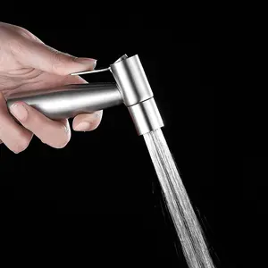Stainless Steel Modern Bidet Sprayer, Handheld Bidet Spray Tool with 1.5m Hose, Toilet Bidet Attachment, Bidet Sprayer for Bathroom, Bathroom Fixtures, Home Accessories