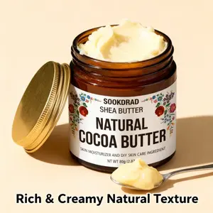 Shea Butter Cocoa Butter Lotion, Natural Shea & Cocoa Butter, Moisturizing Brightening, Gentle Moisturizing, Face Body Full Body, Student Daily Skincare, 80g/2.82oz