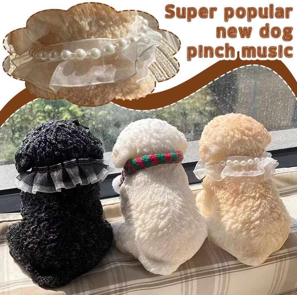 2025 New Gifts Dog Squeeze Toy, Cute Teddy Squeeze Toy, Soft Dog Squeeze Stress Ball with Flocked Surface, Fluffy Cat Fidget Toy for Adults Kids, Easter Christmas and Birthday Gifts