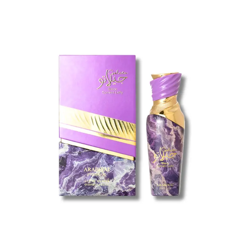Women's Arabiyat Prestige Gelato Blackcurrant Lolly EDP - 3.4fl.oz Arabian Gourmand Vanilla Fragrance, Oriental Blend, Romantic Rose Note, Patchouli Depth, Grapefruit Citrus Floral, Captivating Oud, Sweet-Fruity Woody Scent, Adult Perfume (Starts With A)