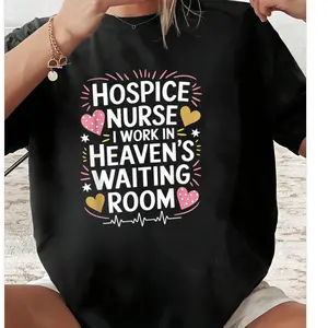 Heaven’s Waiting Room Hospice Nurse Shirt – 100% Cotton Comfort