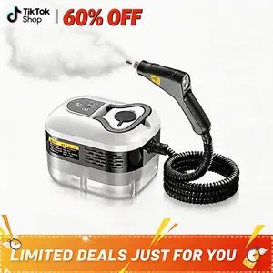 2500W Ultra-Powerful High-Pressure Steam Cleaner - Portable Small At-Home Degreaser, Multi-Use High-Temp Household Appliance for Kitchen Grease, Car Detailing, At-Home Steam Cleaners, Degreaser Steam Cleaners