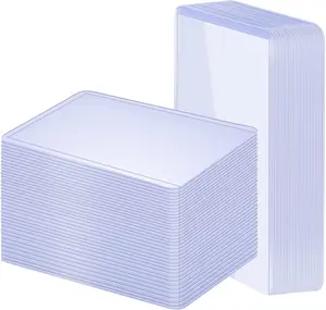 100 Counts Card Sleeves for Trading Cards, Soft Penny Card Sleeves Clear Plastic Card Protectors Fit for Baseball Card, Sports Cards, MTG Game Card Standard Cards