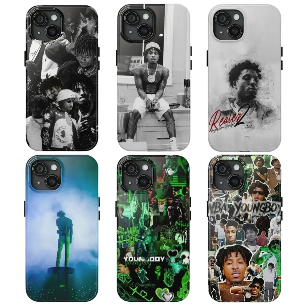 Young.Boy Aesthetic Phone Case Underground Trap Album Compatible with iPhone 11, 12, 13, 14, 15, 16, 17 & Samsung Galaxy – check our available sizes