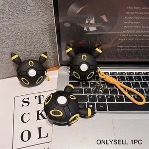 1 piece of Umbreon earphone case,Cute wireless Bluetooth earphone case, drop resistant, durable and stylish accessory, suitable for AirPods pro3/1/2/3/4/pro/pro2(Different models may have different shapes) Earbuds Gift