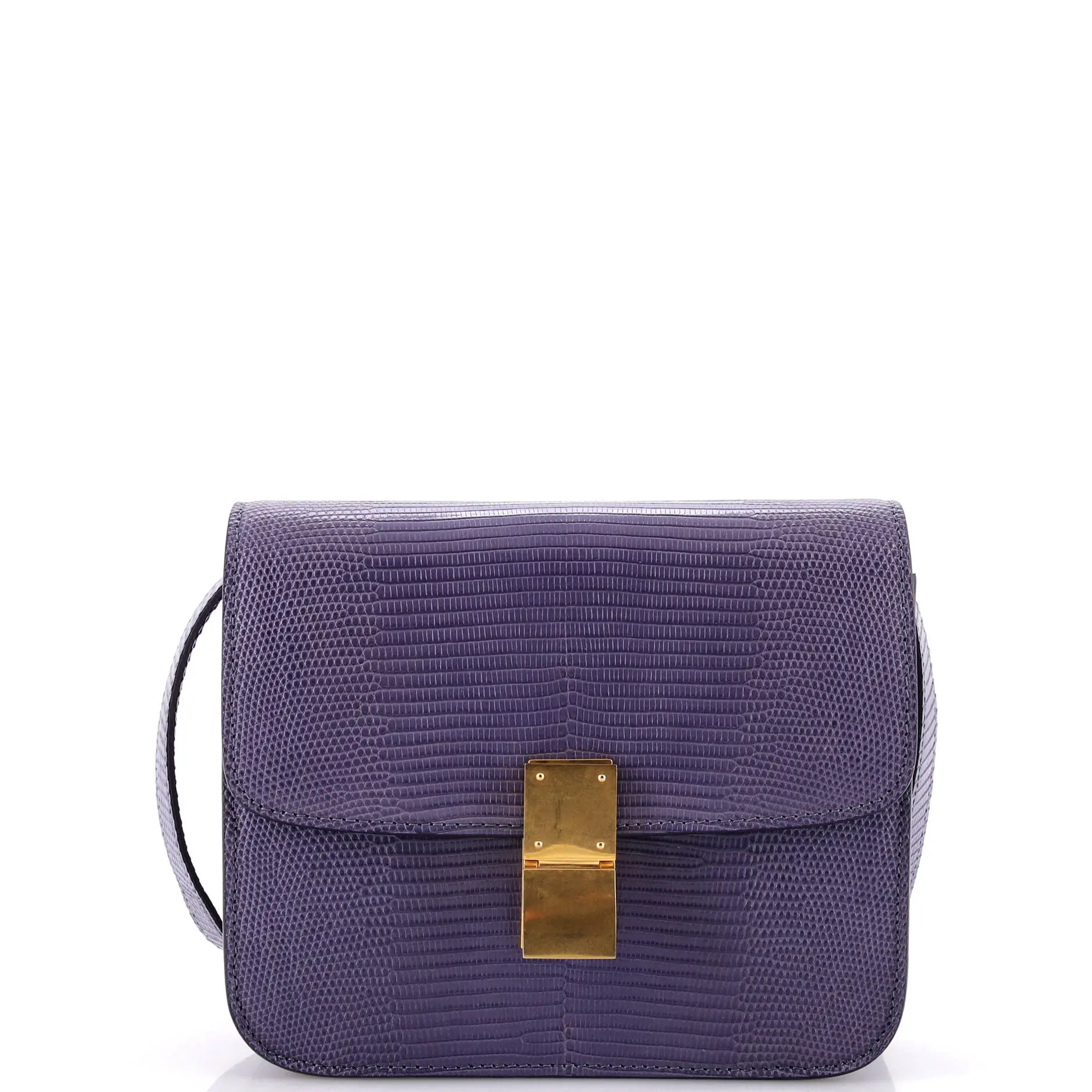 Pre-owned Celine material Messenger Bags Classic Box Bag Lizard Small by Rebag