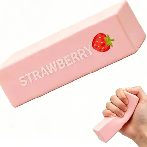 strawberry squishy butter,Butter Slow Rising Squishy, Butter Stick Squeeze Balls for Stress Relief, Soft Pressure Sensory for Adults,squeeze toy,squishy butter,Slow Rebound Cute Butter Squeeze Stress Balls