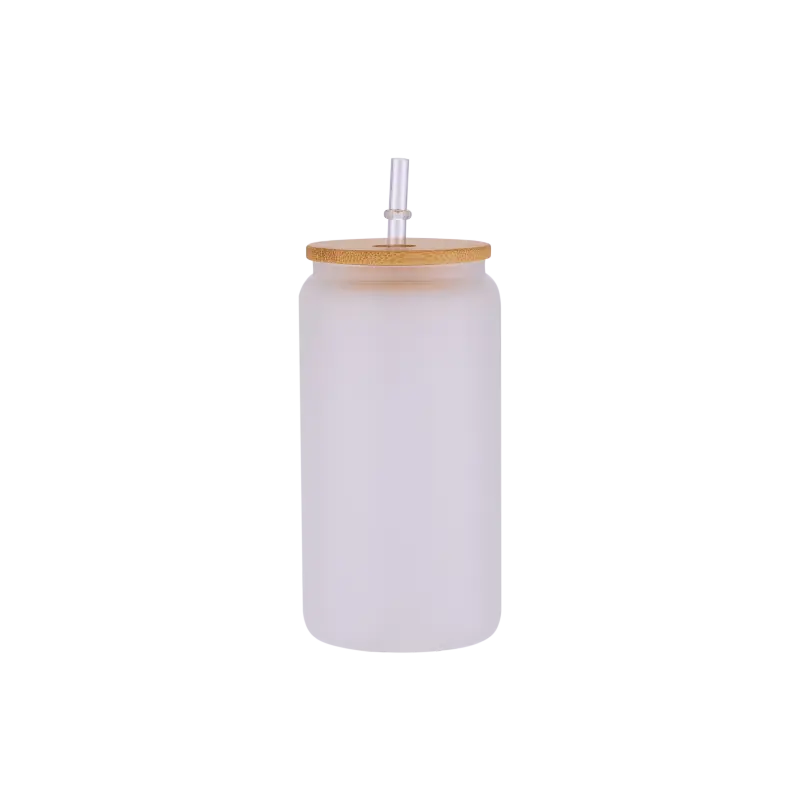 16 oz Frosted glass tumbler