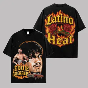 Eddie Guerrero (Latino Heat) WWE Legend Graphic Premium Cotton T-Shirt For Wrestling Fans, Latino Heat Retro Wrestler Shirt, Eddie Guerrero Tribute Fan Tee, Viva La Raza Collector Gift Shirt