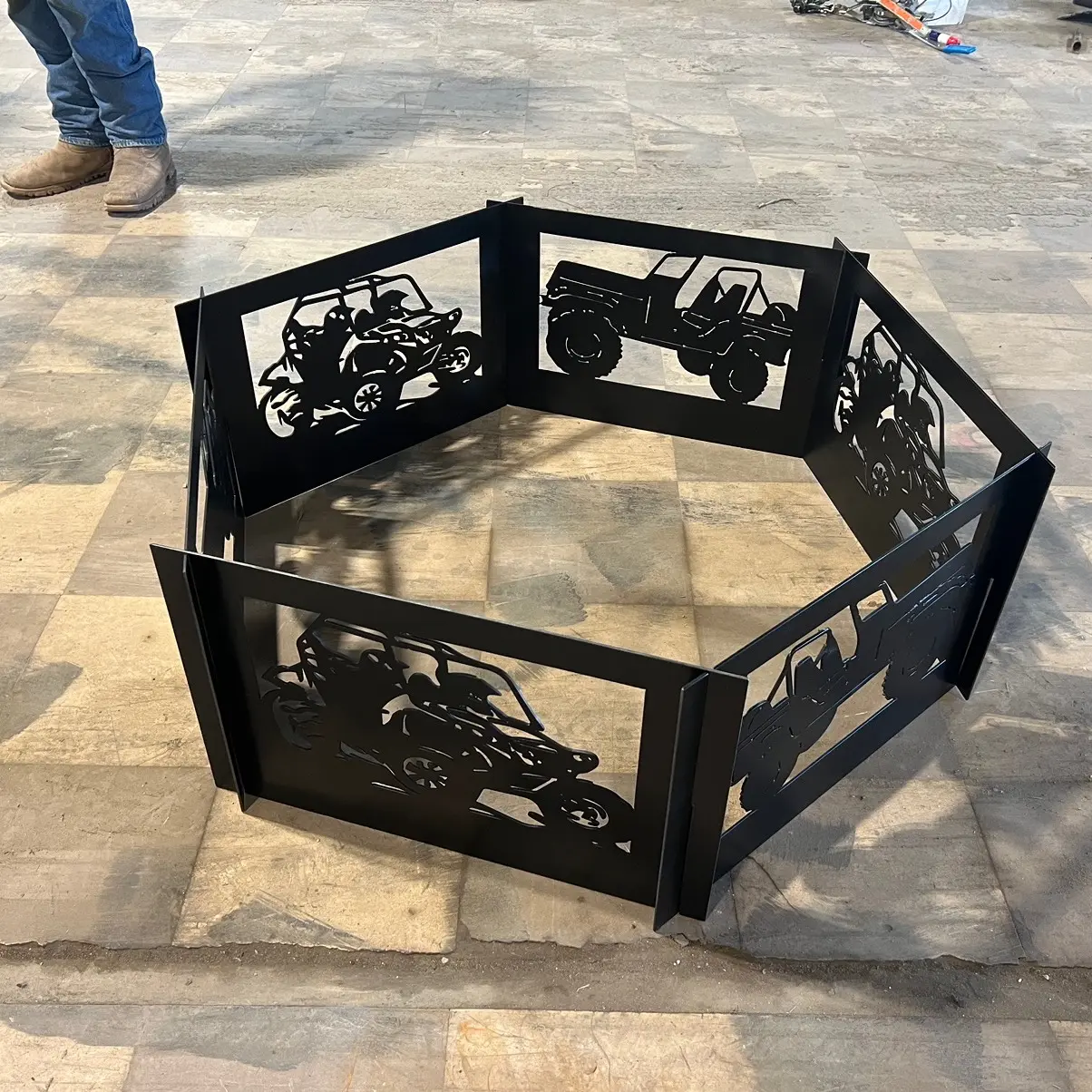 Metal Art Collapsable Fire Pit Customizable Outdoor Furniture Outdoor Living Camping