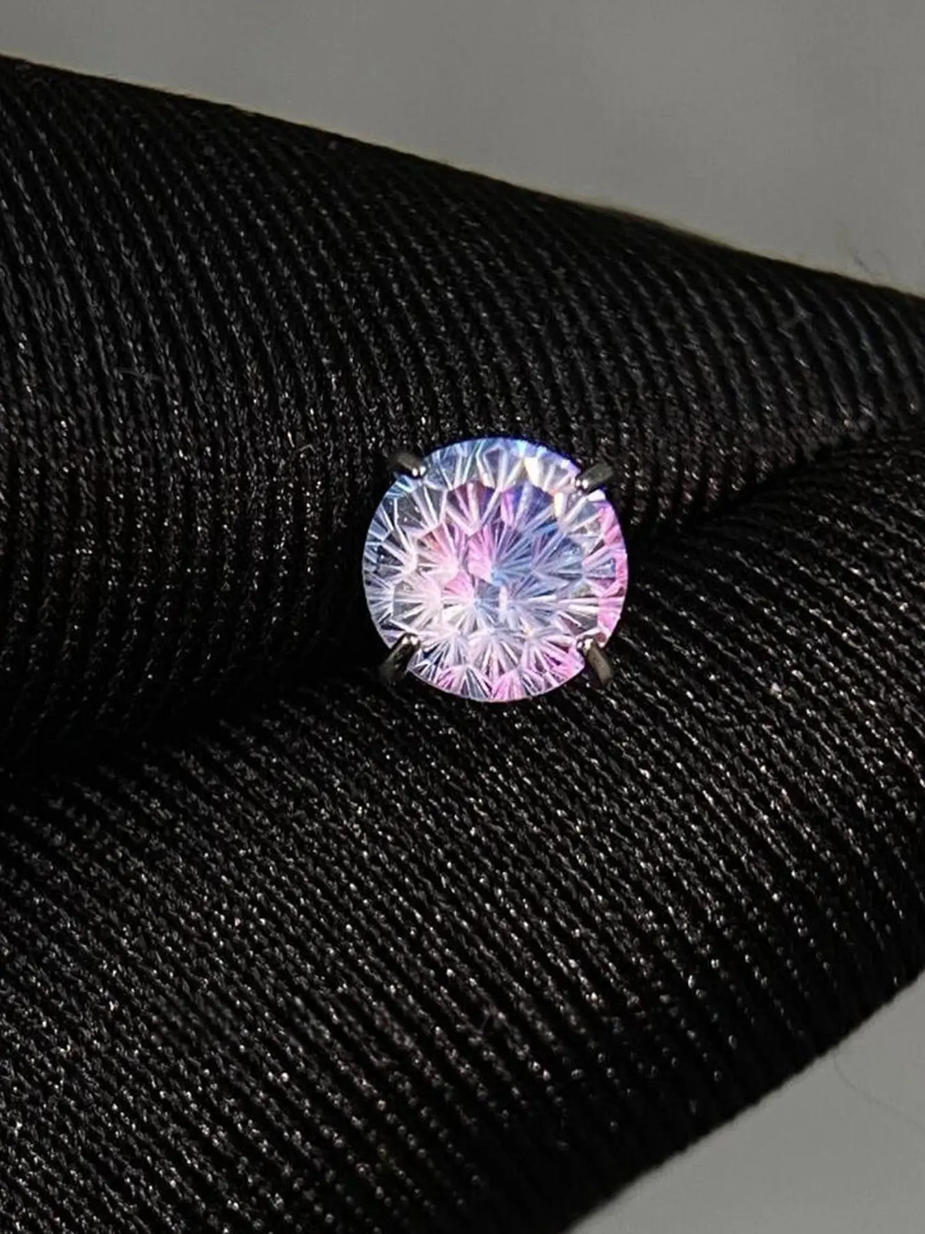 Titanium Firework Stud Earrings for Women and Men | Statement Earring Diamond Grade Fireworks Cut Craftsmanship - Color-Shift Design Unisex 6mm 8mm, Fashionable Earrings, Earrings Studs, Trendy Jewelry