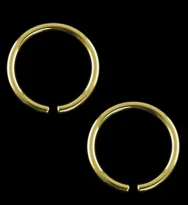 Brass Hoop Ear Weights
