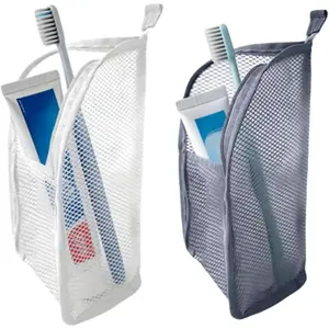 Standing Toiletry Bag, Portable Lightweight Travel Toiletry Bag, EVA Travel Toothbrush Storage Bag, Foldable Clear Hanging Travel Toiletry Bag Cosmetic Organiser Storage,2 PCS