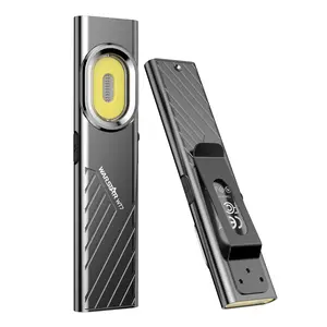 WARSTAR Real 600LM Multi-Function EDC Flashlight, Side Red Light, usb Type-C Rechargeable, Water Resistant Aluminum Alloy Portable Light for Camping, Driving, Working & Daily Carry