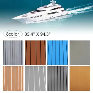 94.5"x 35.4" EVA Anti-slip Mat Foam Boat Decking Sheet Anti-Slip Self-Adhesive Deck Boat Flooring Mat Cuttable