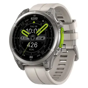 Ciberer Smart Watch - 1.43'' AMOLED Display, Rubber Band, Call Making/Receiving, LED Flashlight, Voice Assistant, 300+ Watch Faces, Long Battery Life, Health & Fitness Tracker, Water-Resistant Wearable Device