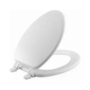 Bemis  White Elongated Molded Wood Toilet Seat