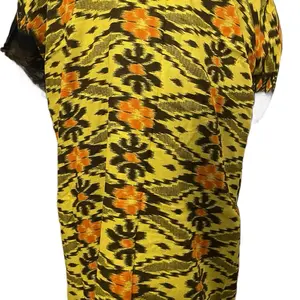 Yellow Baati Dress with Black Highlights, Comfortable Women's Casual Wear