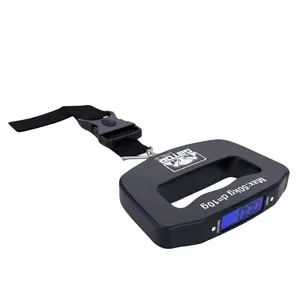 Digital Luggage Scale 50kg/110lb Portable Electronic Hanging LCD Weight with High Accuracy & Clear Display for Travel