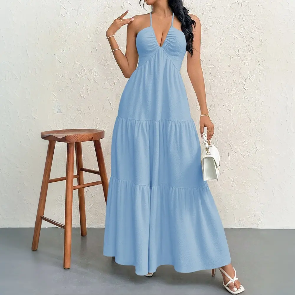Women's Plain Dress, Summer Clothes Women, Casual Basic Loose Fit Sleeveless Dress for Beach Holiday Vacation, Ladies Summer Clothes, Women's Clothing, Womenswear, Dresses for Party, Minimalist A Line Dress