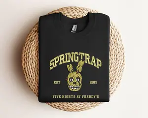 Five Nights at Freddys Embroidered Sweatshirt, Springtrap, Halloween Sweatshirt