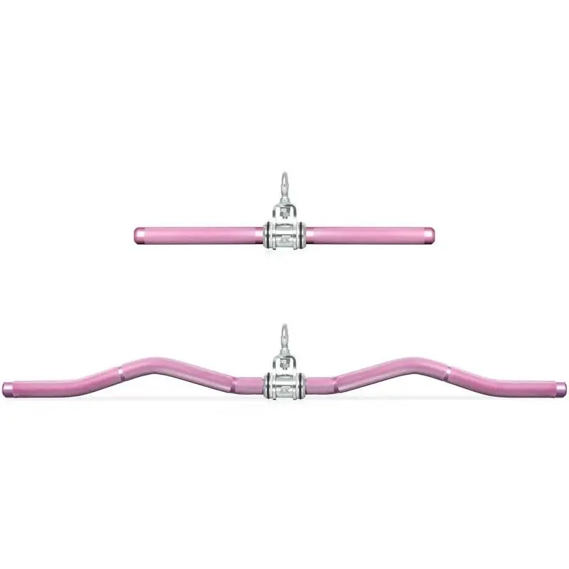 RITFIT Aluminum Alloy Handle Set - Long W-Shaped & Short Straight Bars for Cable Machine Lat Pulldown, Adjustable Lifting Height, Max Load, Multi-Grip Fitness & Exercise Equipment for Gym & Home Workouts, Fitness Equipment, Home Workout Equipment