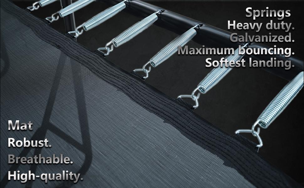 SkyBound Rectangular Trampoline with Enclosure Net 10x17 FT - Rectangle Trampolines Performance Build for Families and Athletes and Kids- Reinforced Welding Base - Gymnastics Trampoline Superior Bounce SkyBound Rectangular Trampoline with Enclosure Net 10x17 FT - Rectangle Trampolines Performance Build for Families and Athletes and Kids- Reinforced Welding Base - Gymnastics Trampoline Superior Bounce