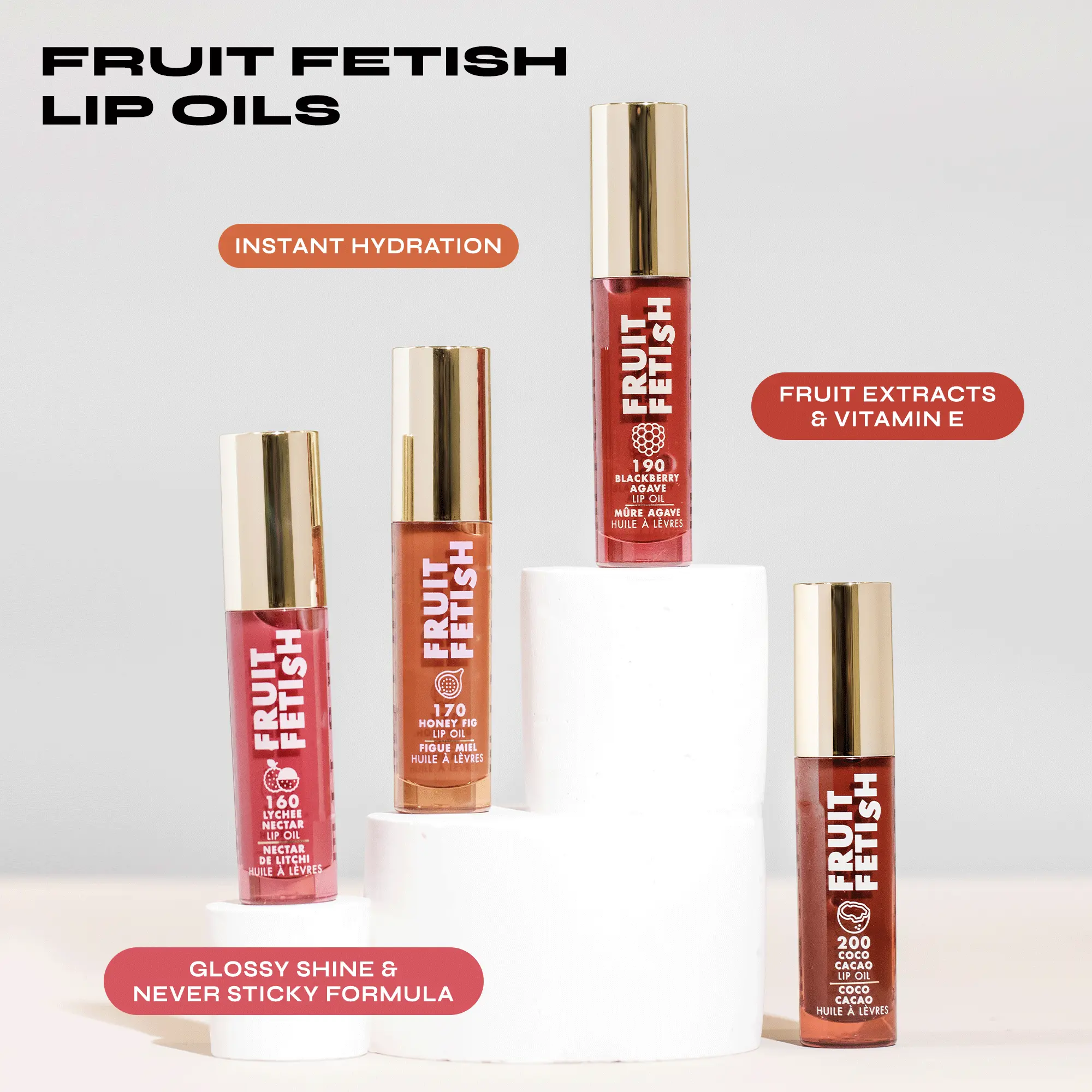 Milani High Shine Moisturizing Fruit Fetish Lip Oil Bundle - "Nude" Milani High Shine Moisturizing Fruit Fetish Lip Oil Bundle - "Nude"