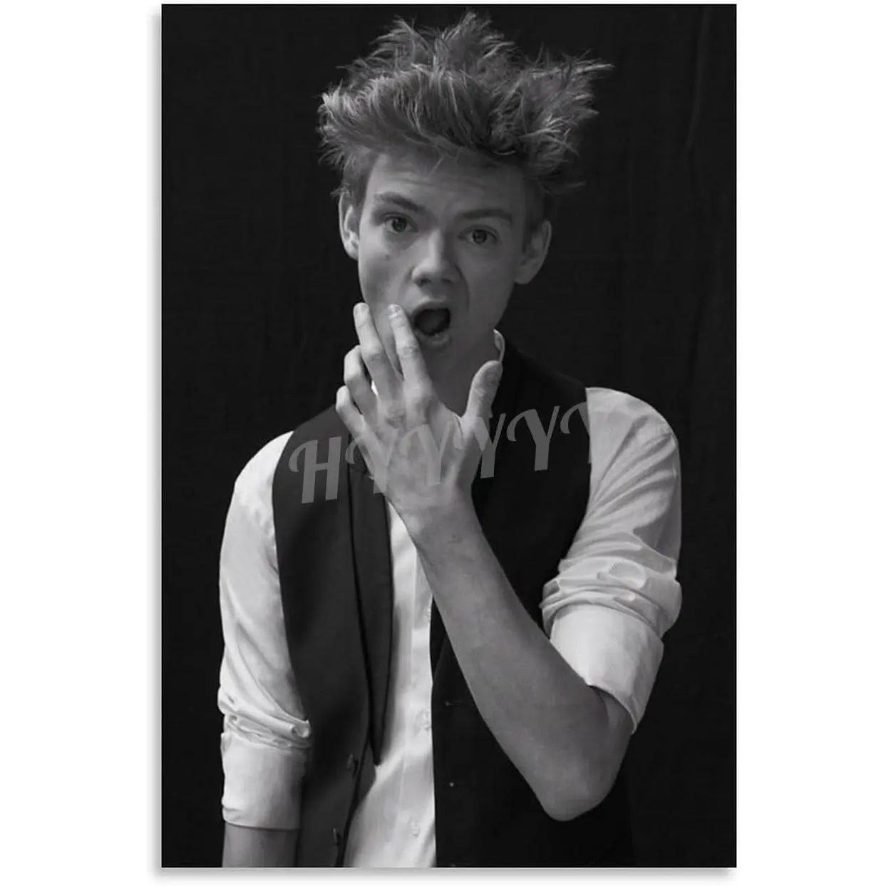 Thomas Brodie Sangster Poster Famous Actor Star Wall Art Posters (6) Canvas Painting Posters And Prints Wall Art for Living Room Bedroom Decor