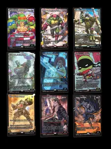 TMNT MTG Proxies - Mythic Showcase Foil - Glossy Rainbow Foil