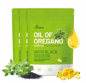 3X Oil of Oregano with Black Seed Oil 300 Capsules | Natural Antioxidants | Nutritional Support | Highly Effective Dietary Healthcare Supplement | Fitness Support