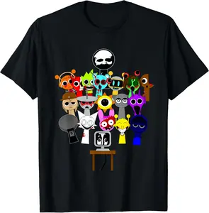 All Sprunki phase 2 horror evil scary Sprunki Boys Girls T-Shirt