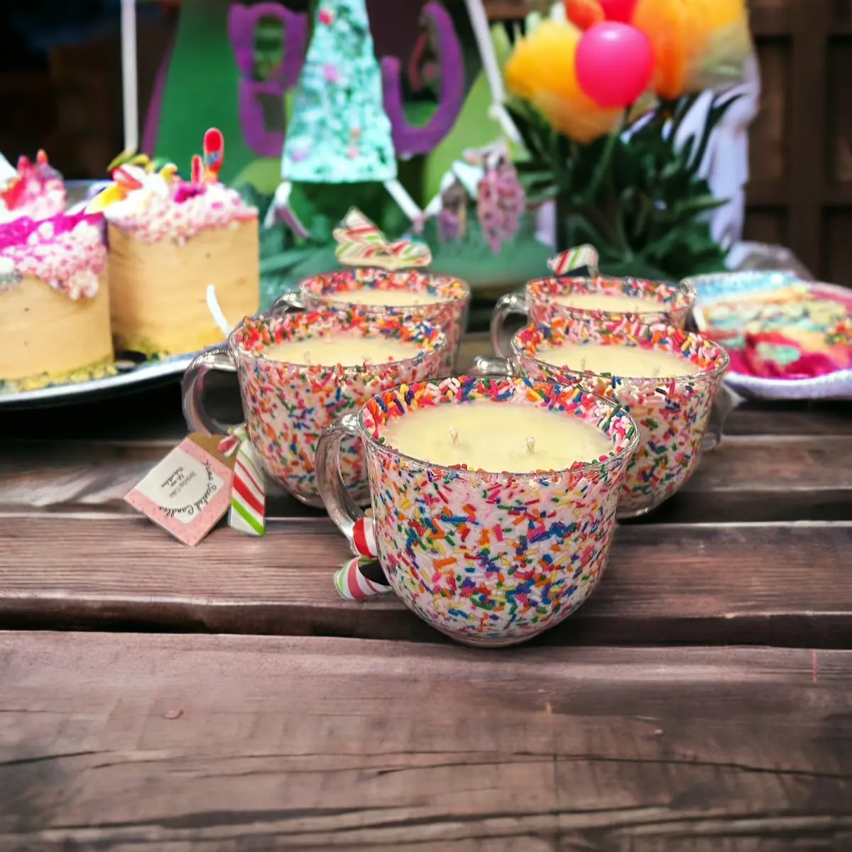 Birthday Cake Dessert Candle