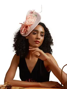 1PC Fascinators Headband for Women with Flower, Women's Tea Party Hat for Kentucky Derby, Cocktail, Wedding, Fancy Dress Party Bridal Accessory