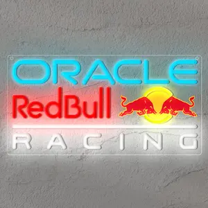 Red Bull Racing Neon Sign Dimmable Led Pepper Light for Wall Decor, Soda Decor Neon Signs for Business Man Cave, Bar, Shop, Bedroom, Pepper Gifts for Christmas, Birthday