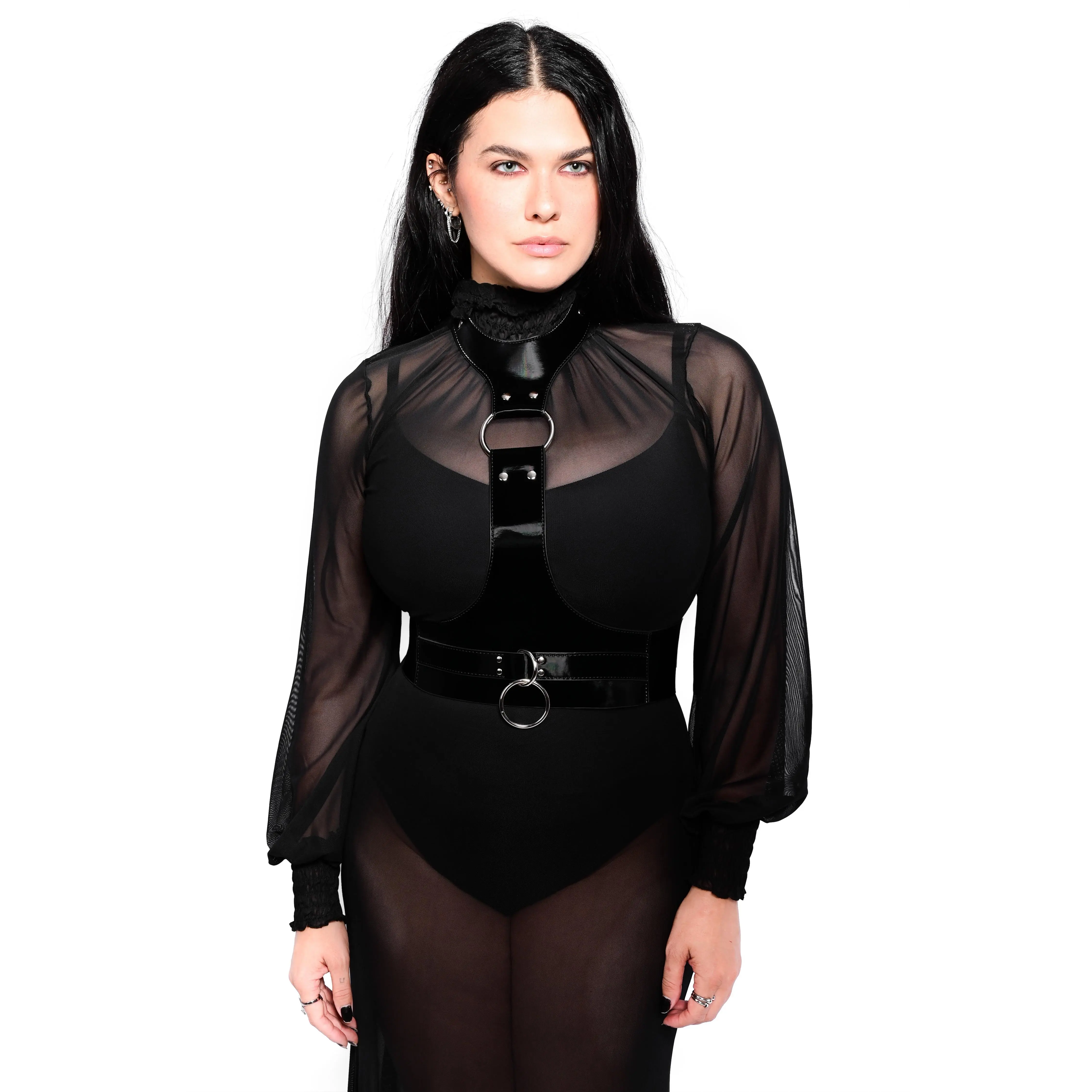 Choker Harness Black Belt Plus Size Friendly Choker Harness Black Belt Plus Size Friendly