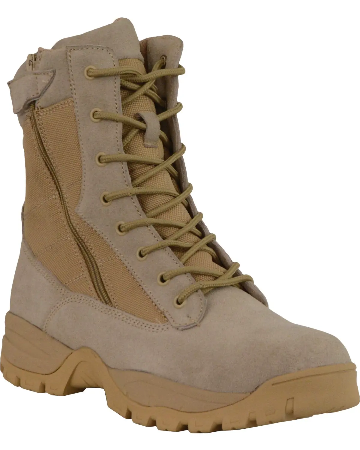 Milwaukee Leather Men's Men'S 9" Side Zipper Tactical Boot Round Toe - Mbm9111