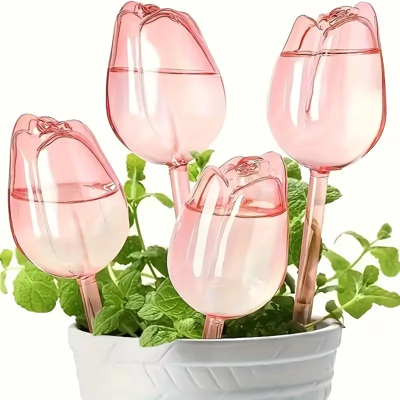 Plant Watering Ball, Outdoor Flower Shaped Self-Watering Pot Insert, Automatic Floral Watering Device, Indoor & Outdoor Plant Garden Waterer, Automatic Plants Watering ()