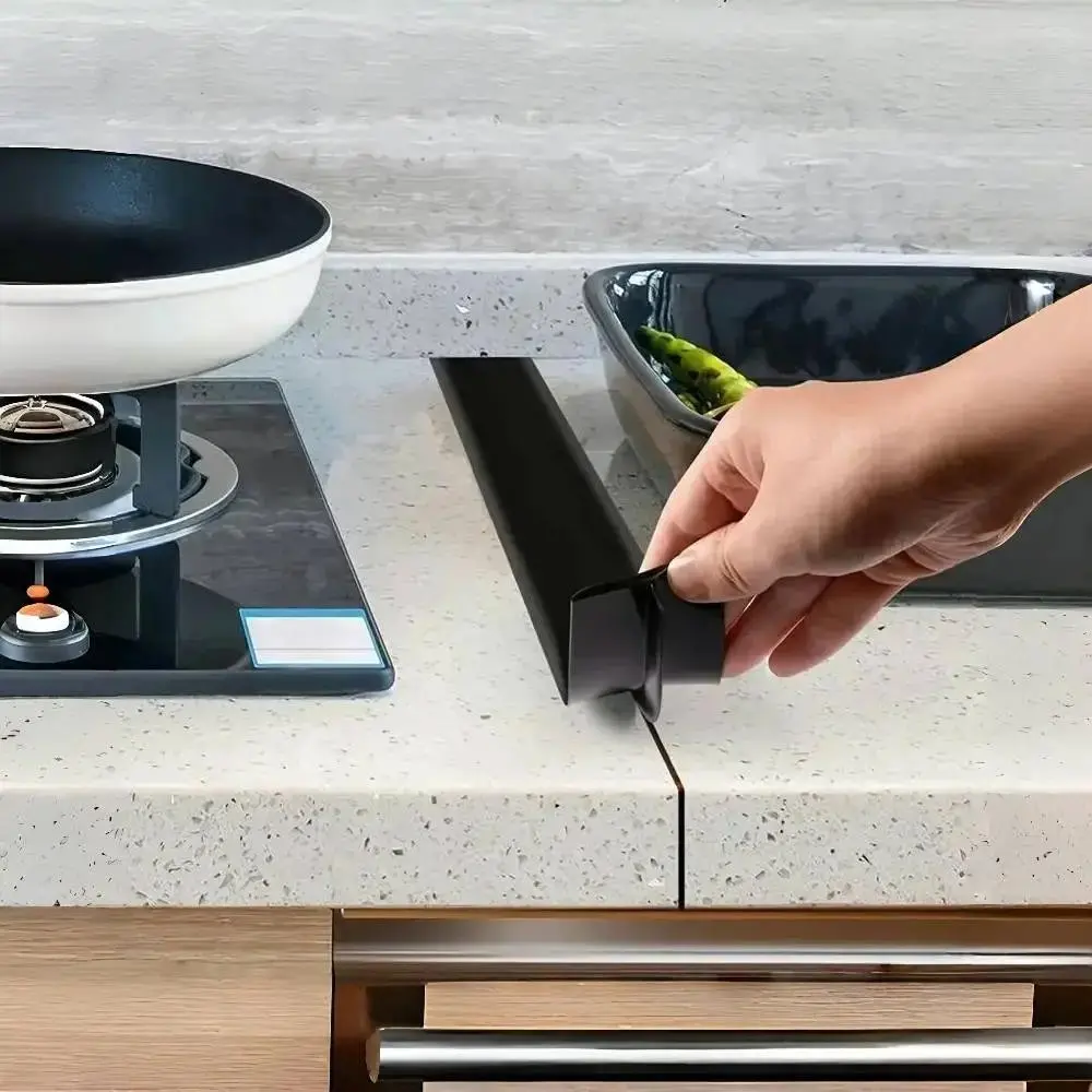 2/4 Silicone High-Temperature Kitchen Gap Seals, Oil-Resistant and Stain-Proof, Soft Seal Strips for Gas Stove Gaps, Durable and Flexible